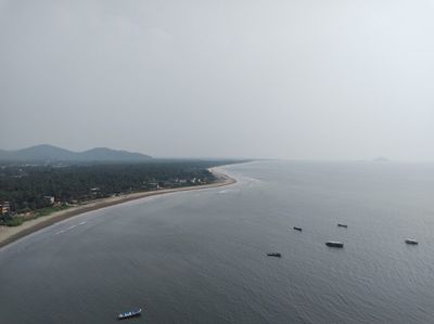 Arabian sea from the temple tower