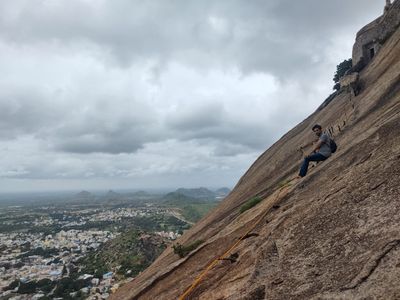 Halfway to peak - Madhugiri Hills